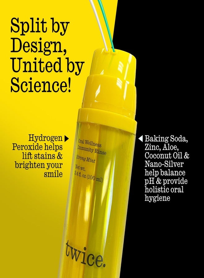 تويس غسول الفم توايس توايس للعناية بالفم والمناعة - غسول فم متوازن الحموضة لنَفَسٍ منعش وعناية يومية بالفم، خالٍ من الكحول، فائق التركيز، بنكهة نعناع قوية، 3.4 أونصة، 70 استخدامًا - Image 3